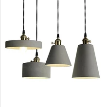 LukLoy современный промышленный бетонный цементный подвесной светильник, подвесной светильник для кухни, лофт, офиса, магазина, гостиной, украшения