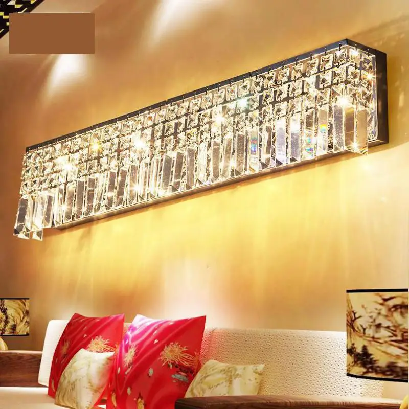

KTV walkway Led crystal Wall light sconce Dining Room DIY Home indoor lighting Art Decor E14 led fixture long bar Porch lights