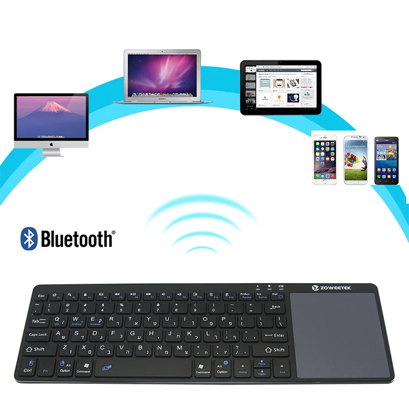 Bluetooth Клавиатура Тачпад Беспроводная позиционирование офисная батарея для ноутбука/ПК/компьютера