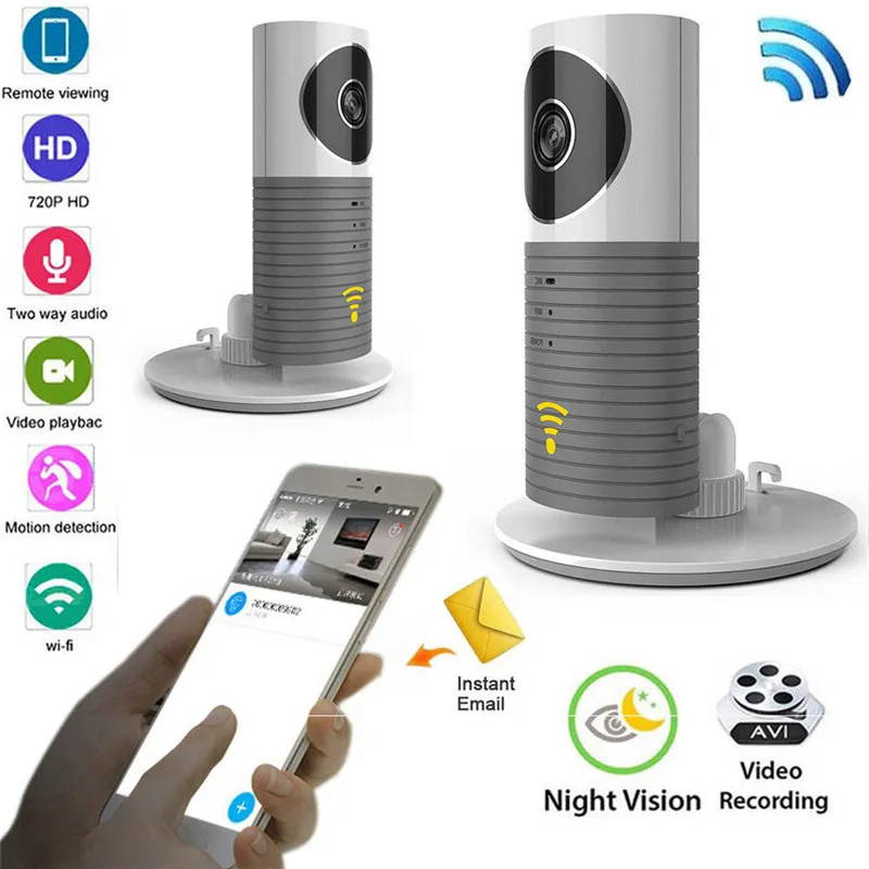 720P WiFi Baby Monitor CCTV Camera Infrared Household font b Wireless b font P2P Security Surveillance