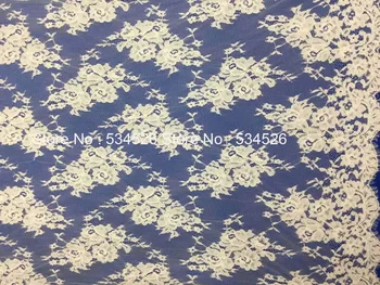 

High quality 150cm X 300cm /pcs cord lace fabric french lace fabric tulle lace fabric lace applique for bride wedding dress