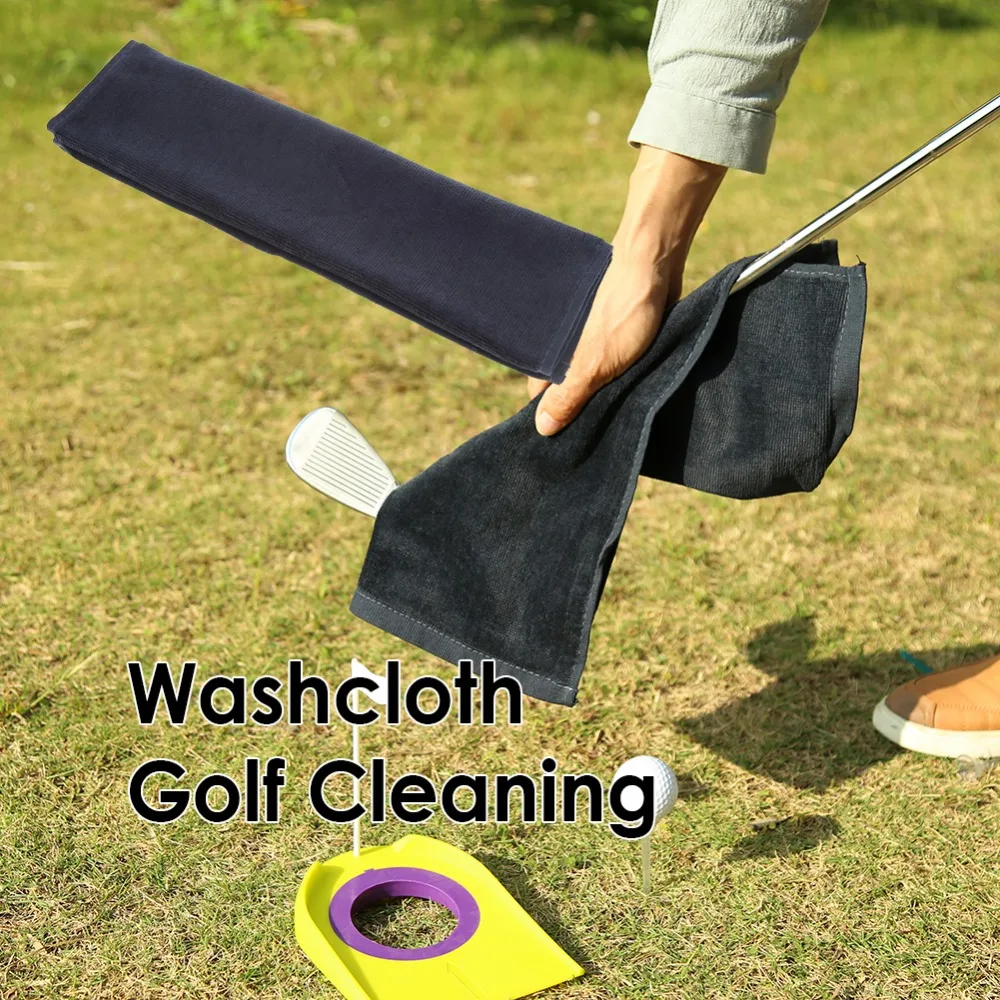 

1pcs Outdoor Golf Cleaning Towel Comfortable Soft Water Sport Quick Dry Golf Towel Washcloth Black Dark Blue