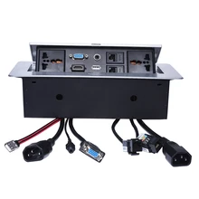 Универсальный блок Настольный Гнездо/Скрытая/VGA, 3.5 мм аудио, HD HDMI, USB, сеть, RJ45 Информационная розетка коробка/настольных гнездо/B05