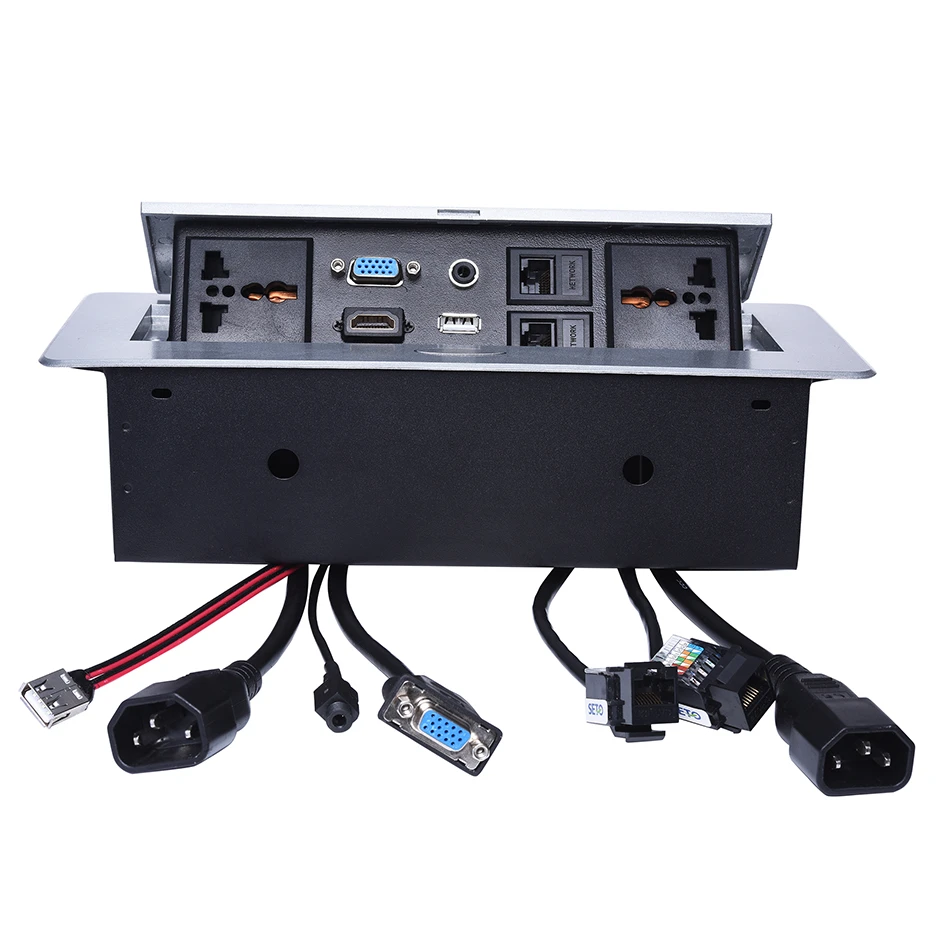 Standard: Universal Plug Jammas Desktop socket video USB3.0 cable module/hidden manual rotation/multimedia USB interface Cable desktop socket Standard: Universal Plug Jammas Desktop socket video USB3.0 cable module/hidden manual rotation/multimedia USB interface Cable desktop socket