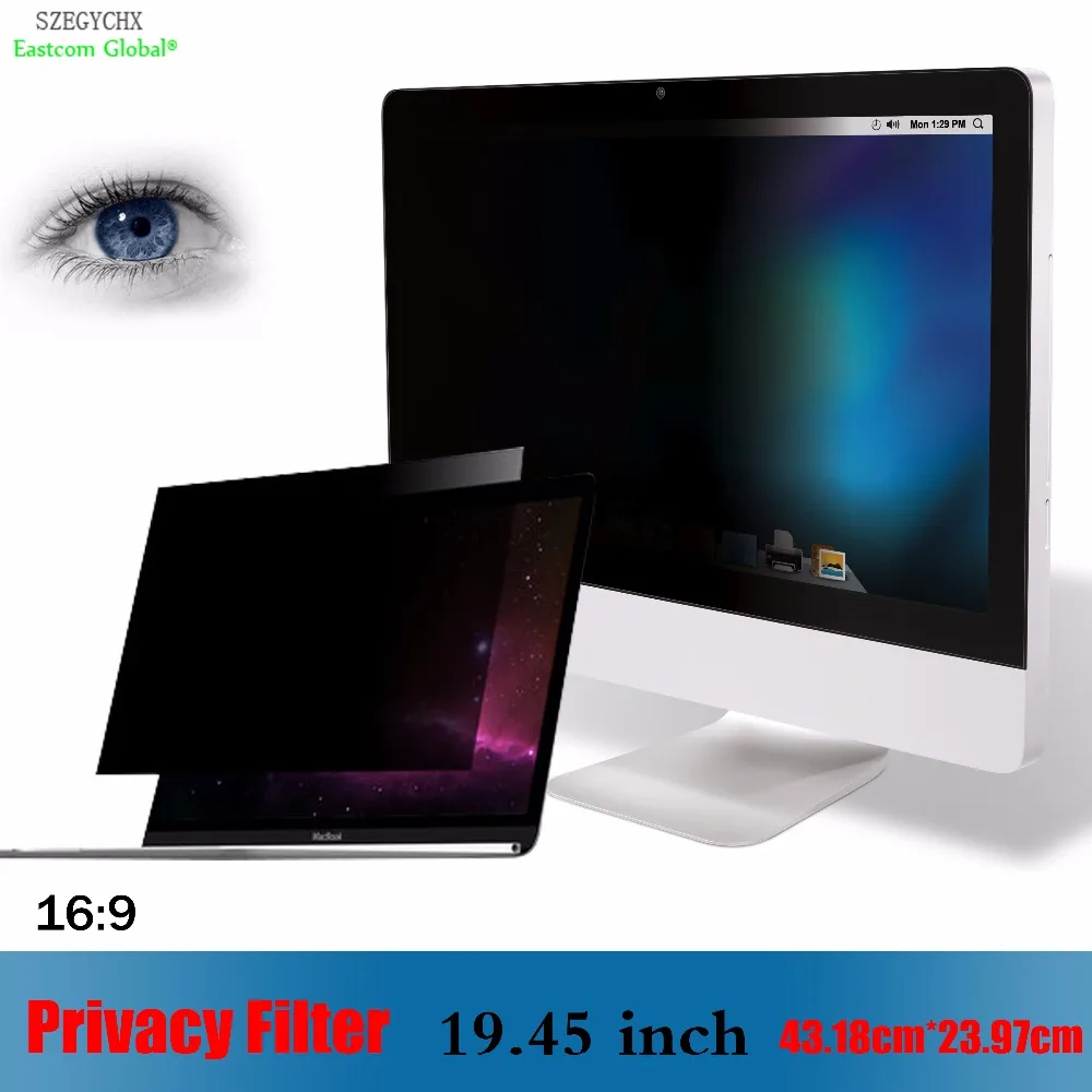 Achat 19.45 pouce Filtre de Confidentialité Anti éblouissement écran de protection film, SZEGYCHX Pour Portable 169 Portable 43.18 cm * 23.97