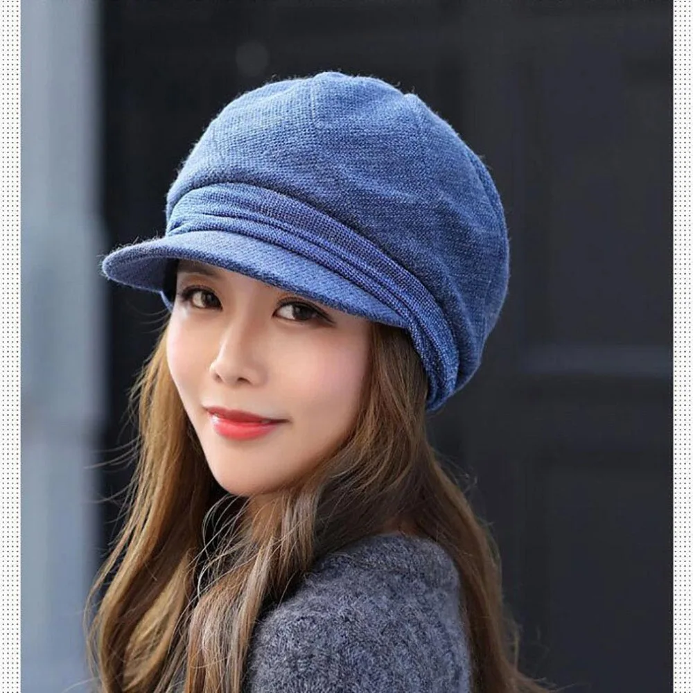 Стиль женский шерстяной берет восьмиугольная шляпа осень зима теплая маляр кепка газетчика винтажный головной убор в клетку Повседневная Sombrero