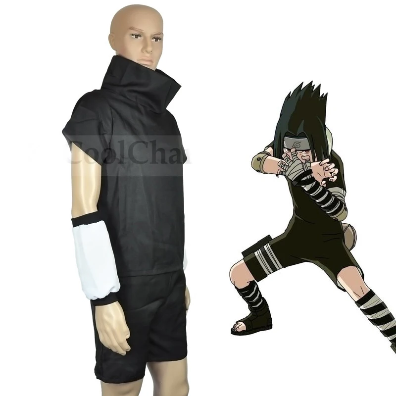 

Calssic Anime Cosplay Naruto Uchiha Sasuke Cosplay Costumes 2th Generation Clothes European size Free Shipping