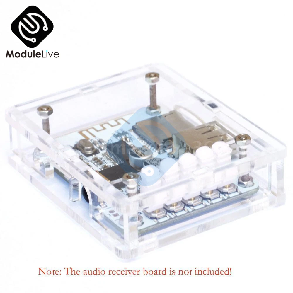 

Acrylic Case for USB 5V Bluetooth 2.1 Audio Receiver Board with TF Card Slot