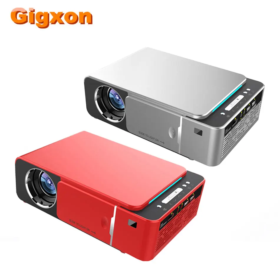 

Gigxon T6 720P Projector Home Theater 3500 Lumen Portable Projector Mini Wireless WIFI Mini Home Cinema Miracast/Airplay