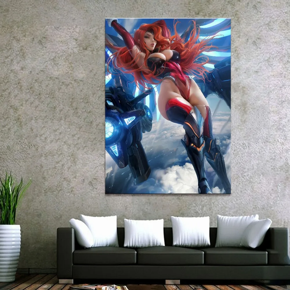 Home-Decor-Modular-Canvas-Picture-1Piece-Sexy-Miss-Fortune-League-of-Legends-Game-Poster-Wall-For
