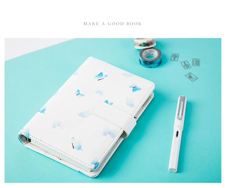 CAGIE Kawaii A6 планировщик путешествия дневник Тетрадь милые Filofax повестки дня Организатор Спираль Sketchbook блокноты и журналы