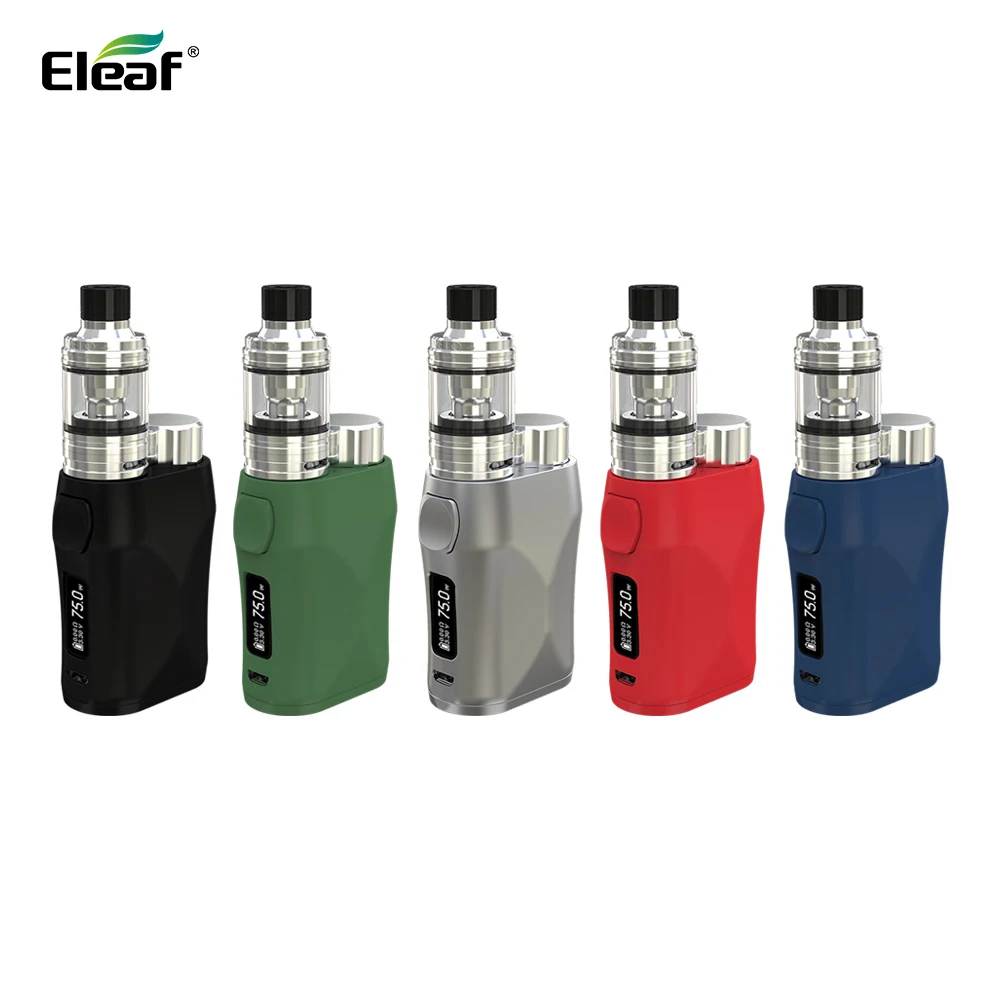 Оригинальный Eleaf iStick Pico X kit 75 Вт с MELO 4 Vape Tank 2 мл EC M N катушка без 18650 батарея