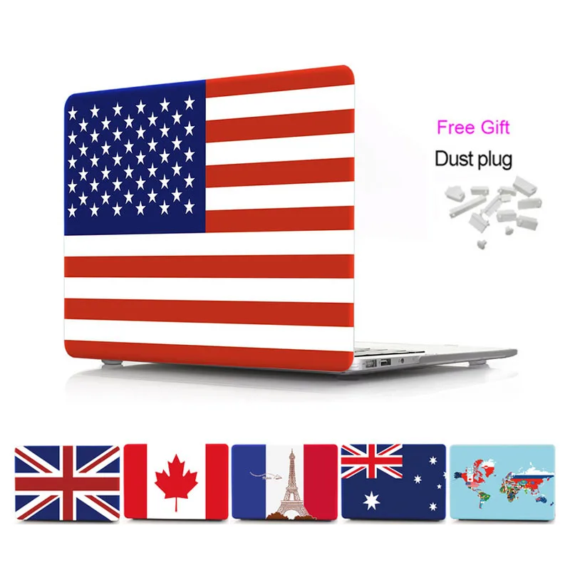Vmonv Национальный флаг шаблон чехол для ноутбука MacBook Air Pro Retina11 12 13 15 Macbook Touch Bar A1706