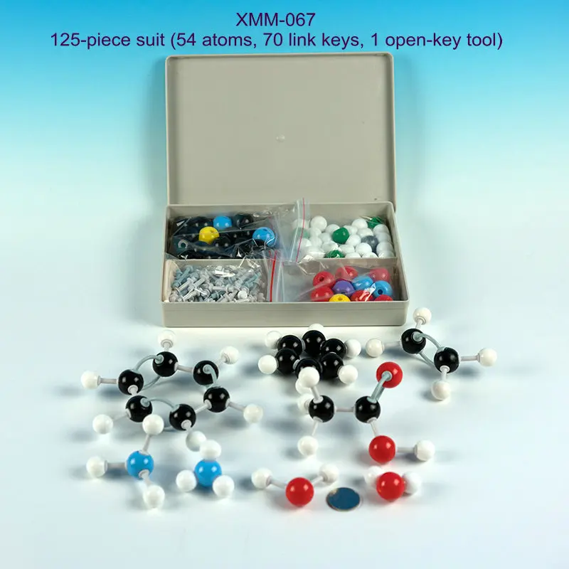 

Free Shipping XMM-067 125 piece set molecular structure model organic chemical molecular model molecular models chemistry atom
