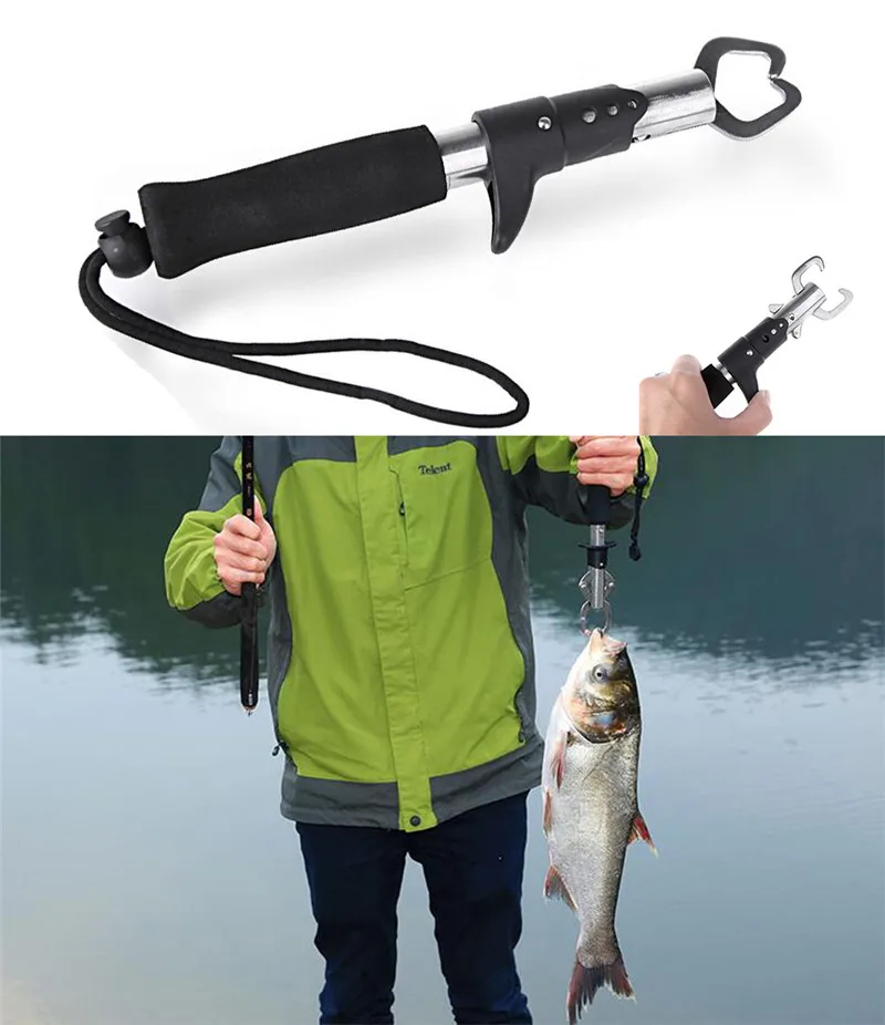 Portable Multifunction 22cm Stainless Steel Fish Lip Gripper Grip Set