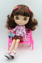 送料無料ビッグ割引RBL-256DIYヌードブライス人形誕生日ギフト女の子のための4色大きな目人形で美しい髪かわいい玩具(China)