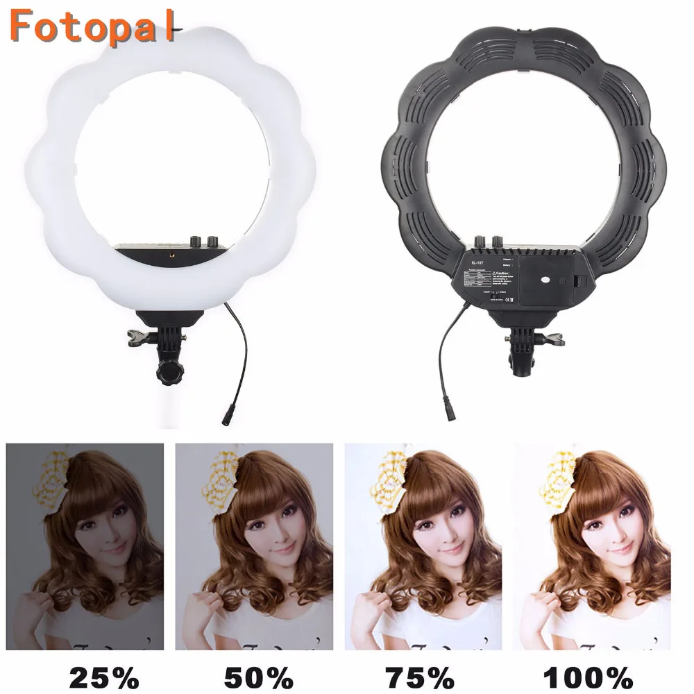 productimage-picture-eachshot-es384-bi-color-ring-led-video-light-fill-light-with-makeup-mirror-384pcs-smd-leds-2700-lumens-3000k-6000k-color-temperature-ra95-98580
