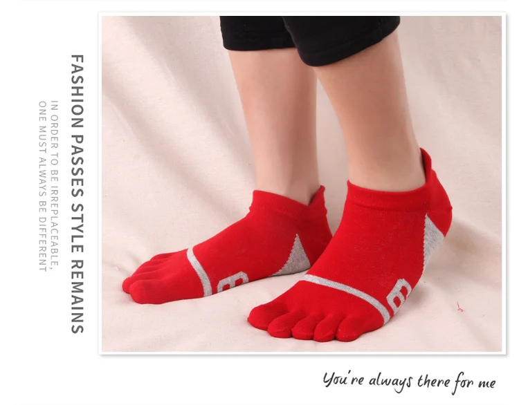 5 пар, высококачественные мужские носки, хлопковые носки с пятью пальцами, Брендовые повседневные носки с носком