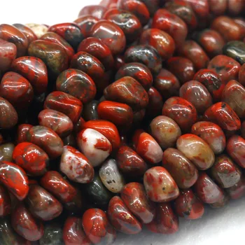 

Discount Wholesale Natural Genuine Red BRECIATED Jasper Nugget Loose Beads Free Form Beads 6x9mm Fit Jewelry 15" 03877