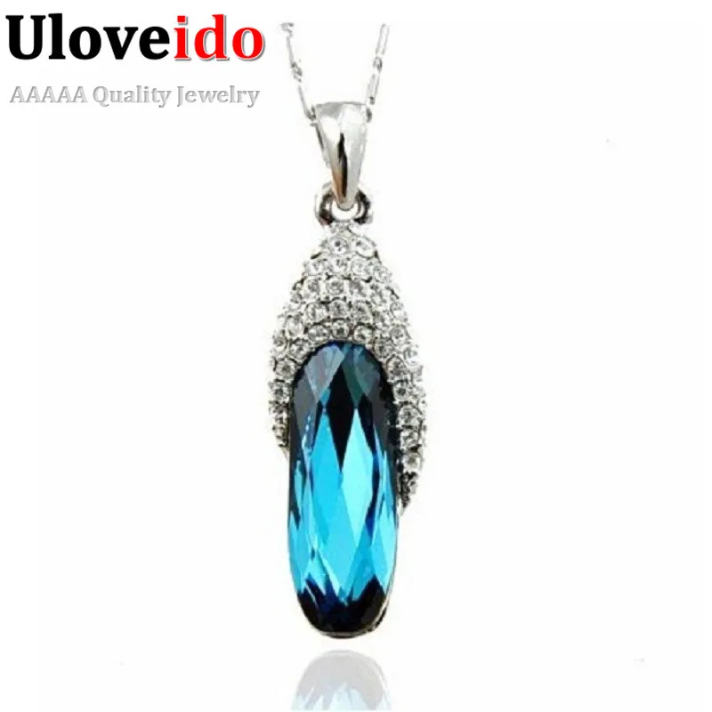 

CZ Diamond Jewelry Pendant Necklace Fashion Party Jewelry For Women Silver Necklace Suspension Colar 60% Off Pingentes SYA91