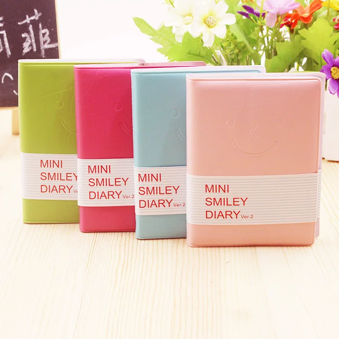 

2017 Direct Selling Top Fashion Paper School Planner Diary Memo Notebook Cute Charming Portable Smile Smiley Note Book K1451