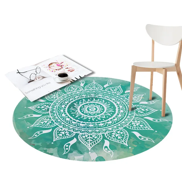 Round Waterproof Rugs Pinele Printed For Living Room Doormat Non Round Waterproof Rugs Pinele Printed For Living Room Doormat Non Slip Kitchen Carpets Flamingos Floor
