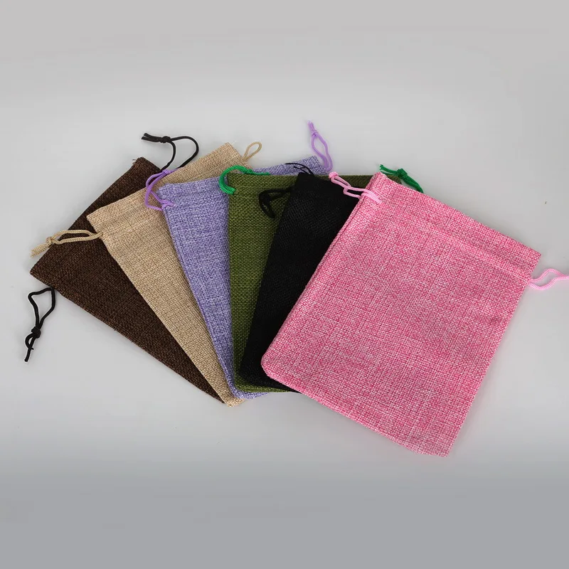 Buy NiceBeads 6 colors 13x18cm Cotton Linen Gift Pouch