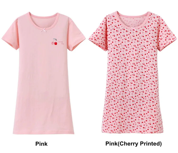 4 Colors princess nightdress pajamas for girls cotton nightgown girls sleepwear dress 06