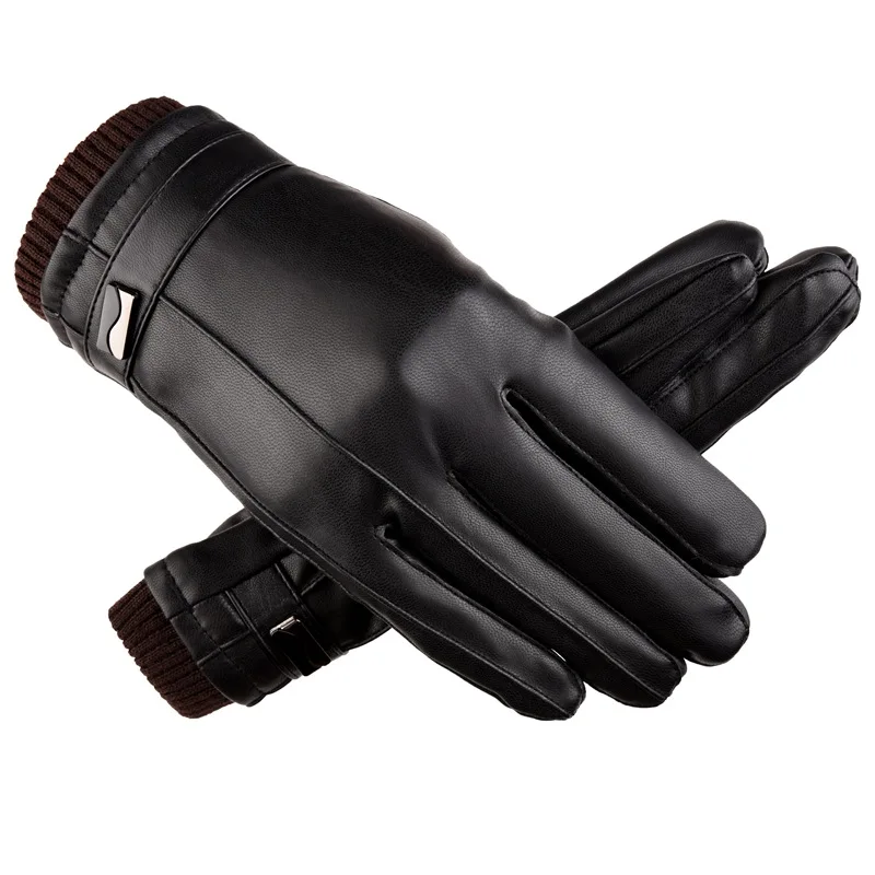 

Men Waterproof Warm Protective Gloves Fleece Lining Mittens Free Size