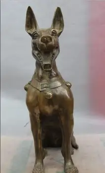 

China Bronze Copper Art Decoration Mascot Zodiac Dog Statue Sculpture Statuary