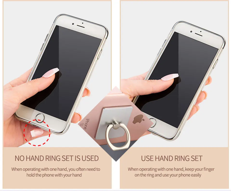 Screen guard Mobile Phone Smartphone Stand Holder Finger Ring For iPhone 8 plus X HUAWEI Smart Phone IPAD MP3 Car Mount Stand (7)