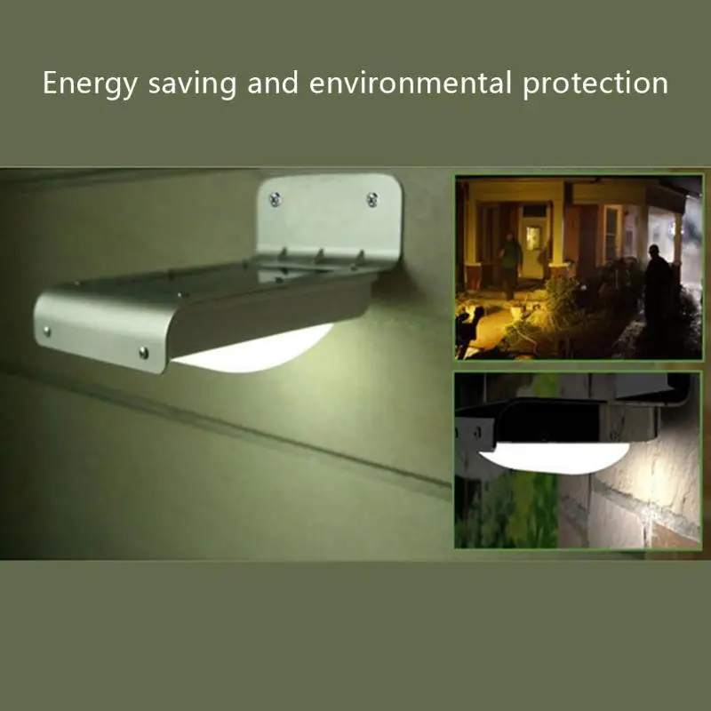 

2pcs 16LED Waterproof Human Motion Sensor Solar Wall Light Yard Path Home Outdoor Garden Security Lamp for Walkways balconies