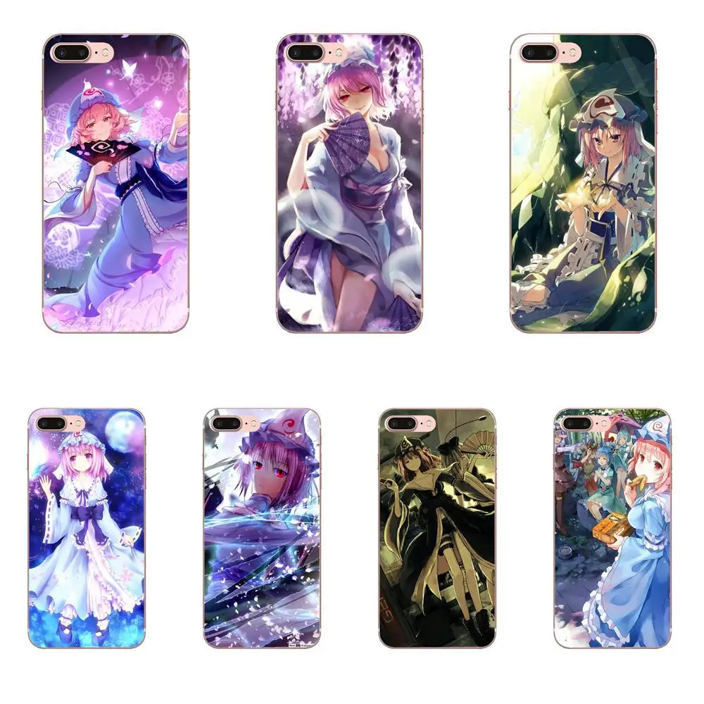 Touhou Project Saigyouji Yuyuko мягкий чехол для мобильного телефона Xiaomi Mi3 Mi4 Mi4C Mi4i Mi5 Mi 5S 5X 6 6X A1