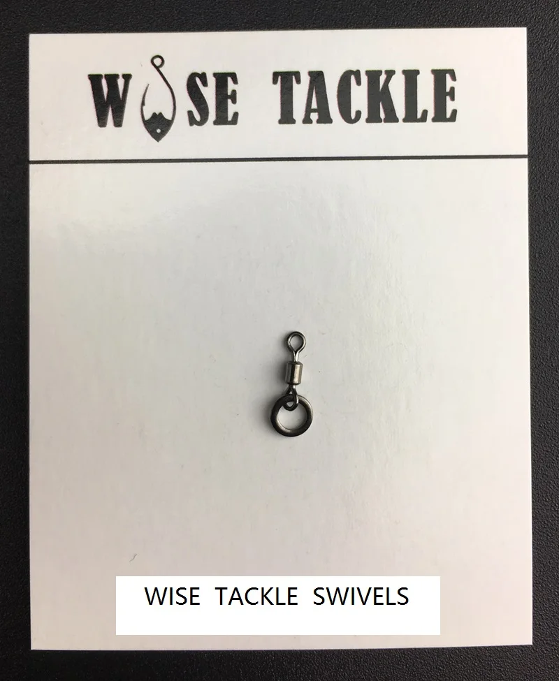 

50PCS Wise Tackle Micro Hook Ring Swivel for Carp Fishing - UK Size 20 - Carp Terminal Tackles