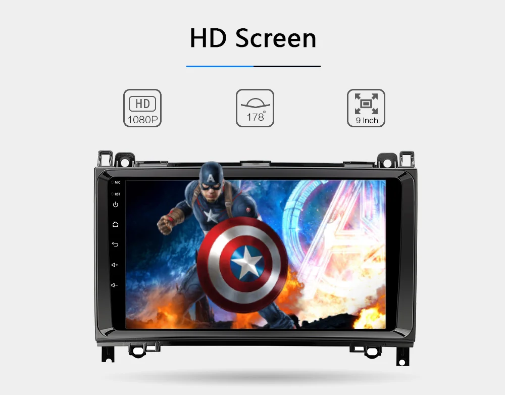 Perfect Funrover 8 Core Android 9.0 2din Auto radio Car DVD multimedia for Mercedes Benz B200 A B Class W169 W245 Viano Vito W639 2.5D 15