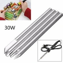 4pcs Electronic Soldering Iron Tips 3mm Shank Welding Tip For Welding Tip For Soldering Repair Station 30W Solder Irons