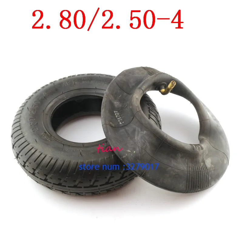 

Super quality 2.80/2.50-4 Tire with Inner Tube 2.80/2.50-4 fits Gas / Electric Scooter ATV Elderly Mobility Scooter