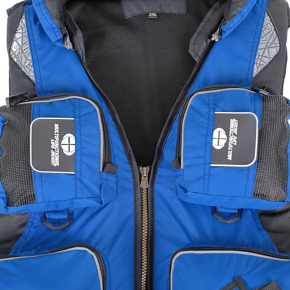 Outdoor Multi Bag Fishing Vest Unisex Adult Safety Life Jacket  (46)