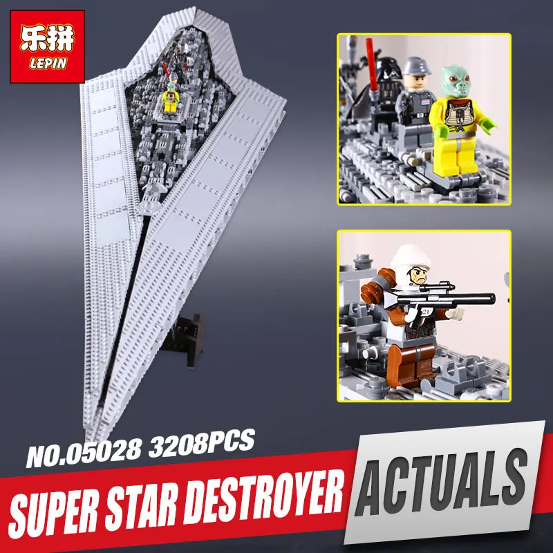 

LEPIN 05028 Star Plan Execytor Wars Super set Destroyer Model Educational Building Block Brick legoing 10221 Toy Christmas gift