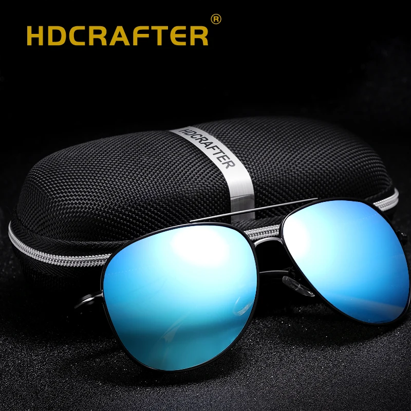 HDCRAFTER мужские Поляризованные солнцезащитные очки для вождения фирменный дизайн