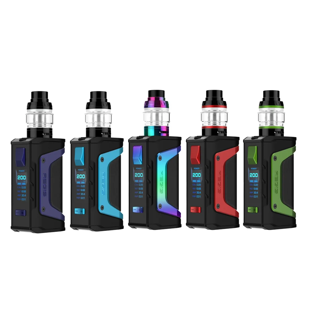 2 шт./лот Geekvape Aegis Legend Kit с aegis legend 18650 батареи 200 Вт box mod Aero mesh coil Tank|Системы