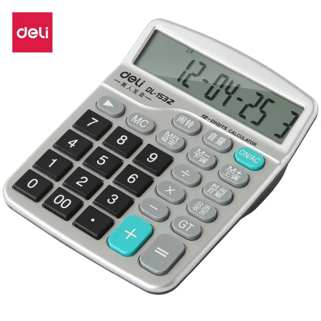 deli hotsale elegant battery dourable calculators classic plain