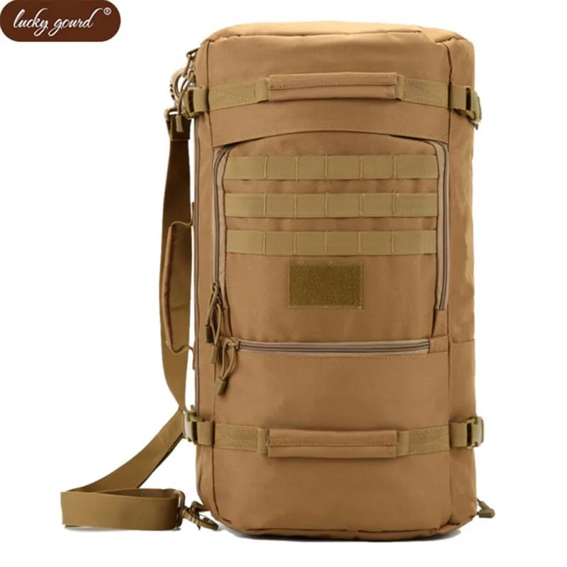 

60L Grande Capacidade Homens bolsa Viagem Saco Montanhismo Mochila Caminhada Acampamento Nylon casual Balde Ombro Sacos