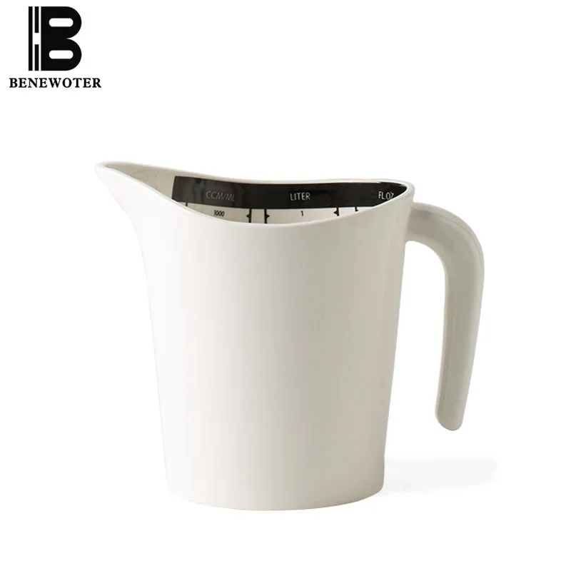 

ins Nordic High Capacity Ceramic Milk Jug Lemon Fruit Juice Flower Tea Kettle Scale Measuring Mug Coffee Pitcher Frothing Cup