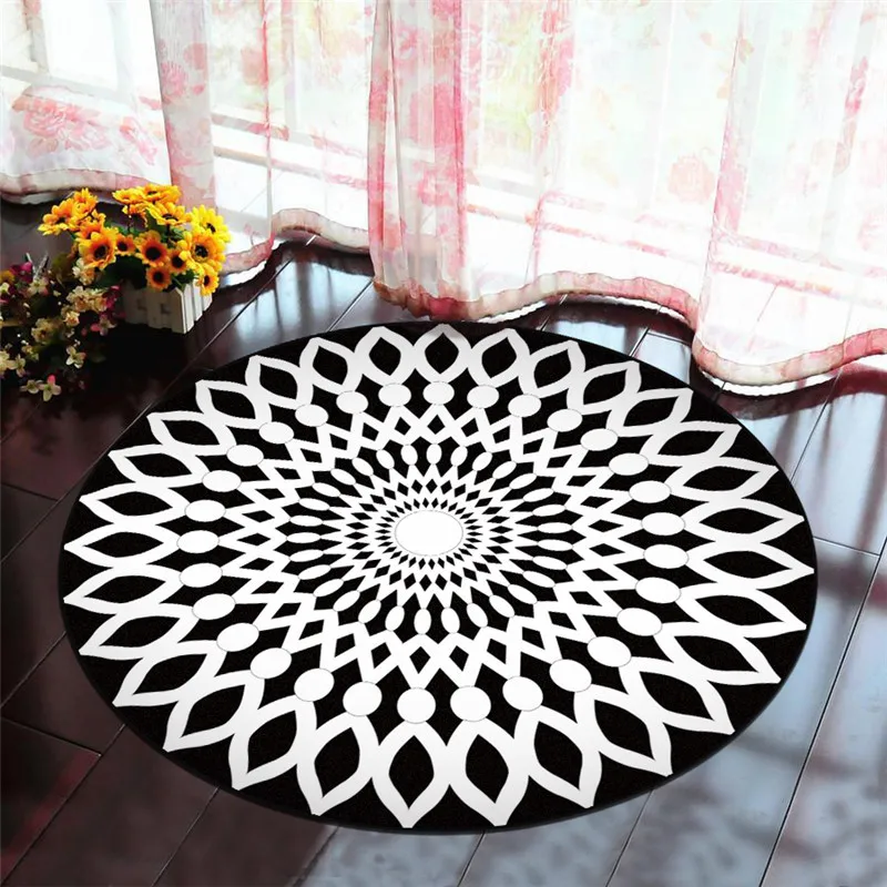 Round Creative 3D Printed carpets for living room coffee table bedroom Area Rugs Kids Room computer chair Anti-slip mat yoga Pad Round Creative 3D Printed carpets for living room coffee table bedroom Area Rugs Kids Room computer chair Anti-slip mat yoga Pad