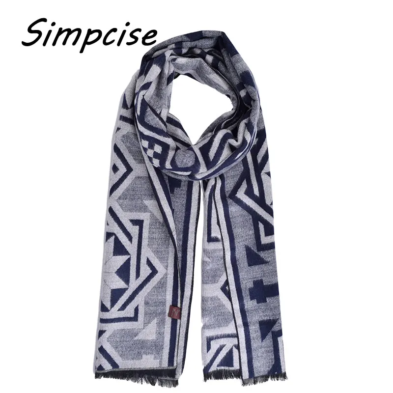 wool scarf mens Men's 2021 new Autumn and winter fashion scarves men  warm wool scarves cashmere scarf A3A18918 mens linen scarf