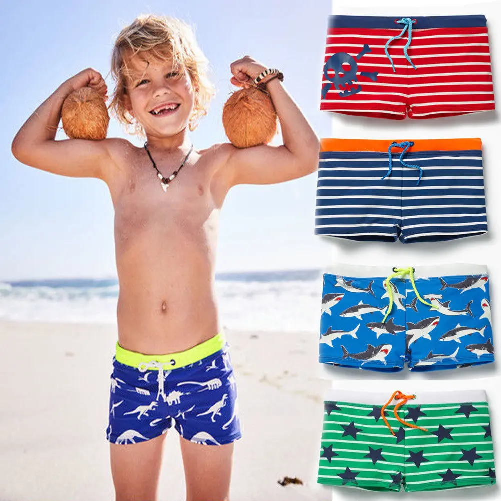 

2019 New Style Print String Bandage Baby Boy Kids Toddler Summer Beach Swimwear Swimsuit Swimming Pant Trunks