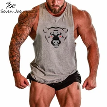 Seven Joe. Майка для занятий бодибилдингом, брендовая майка для бодибилдинга, тренировки бодибилдинга, мужская майка для фитнеса, мужские майки, майка для мышц