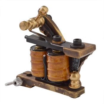 

Tattoo Machine Tattoo Gun 8 Wrap Coils Brass 1Pcs Professional Permanent Makeup Cosmetic Handmade Tattoo Machine