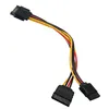 SATA II hard disk Power Male to 2 Female Splitter Y 1 to 2 extension Cable ► Photo 2/2